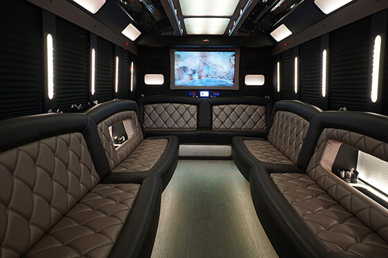 inside our superstretch limos