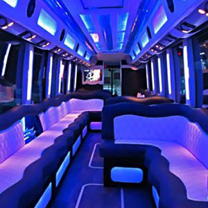 lights in our party bus rentals